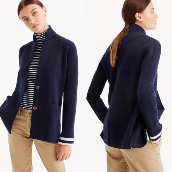 J.Crew Wool Sweater Blazer G9843 - Picture 1 of 5